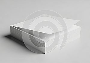 Of the papers. The lighting creates subtle shadows, adding depth to the