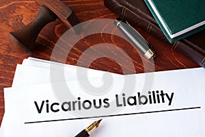 Papers with title Vicarious Liability. photo