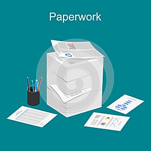 Paperwork illustration. photo