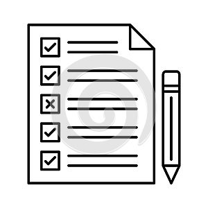 Paperwork list Vector Icon which can easily modify or edit