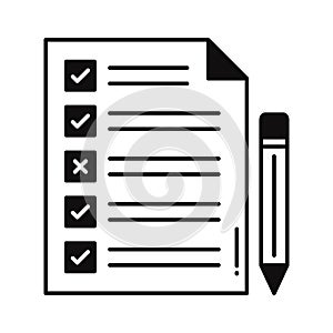 Paperwork list Vector Icon which can easily modify or edit