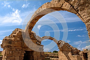 Paphos, crusaders castle saranta kolones photo