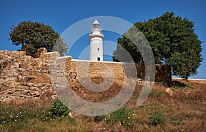 Paphos lighthouse. Cyprus