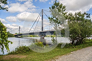 The Papineau-Leblanc Bridge was one of the first cable stayed spans in North America.