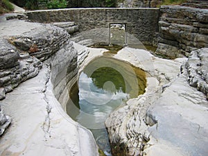 Papingo rock pools in the Epirus region Greece