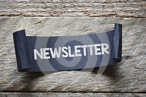 Papper with newsletter