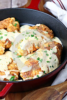 Paprika chicken with gravy