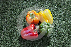 Paprikas on grass