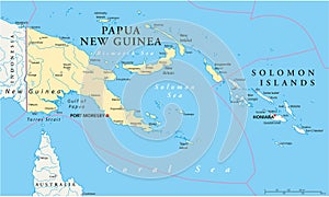 Papua New Guinea Political Map