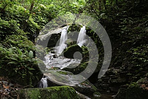 Papua New Guinea Waterfall over Rocks