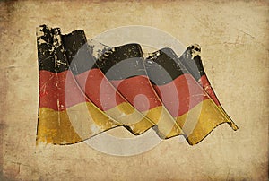 Papyrus Background - Flag of Germany