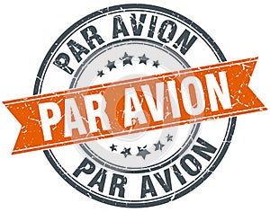 par avion stamp photo