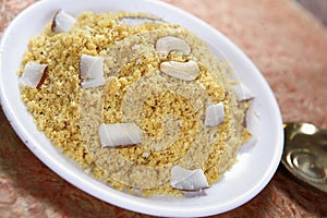 Jaggery, par boiled rice sweet, Vellap Puttu