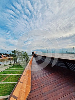 The Par-Sarn, modern Landmark of the Chao Phraya river, Thailand