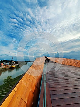 The Par-Sarn, modern Landmark of the Chao Phraya river, Thailand