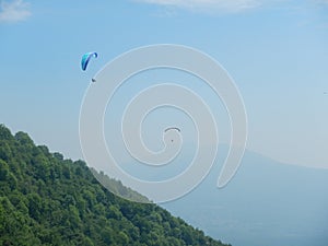 Para Glider Lago Maggiore Lake Blue Sky Italy alps european