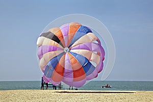 Para Gliding Theres wind in her sail photo