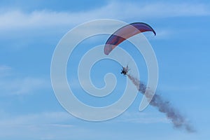 Para motor glider flying