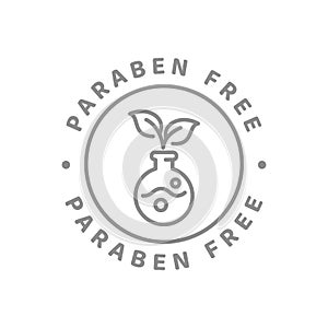 Paraben free vector icon