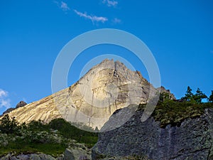 Parabola Rock in the Ergaki Nature Park. Western Sayan