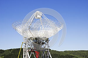 Parabolic antenna of an astronomical observatory photo