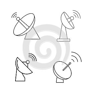 parabolic antenna icon
