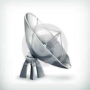 Parabolic antenna, icon