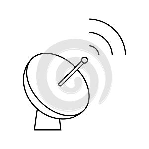parabolic antenna icon
