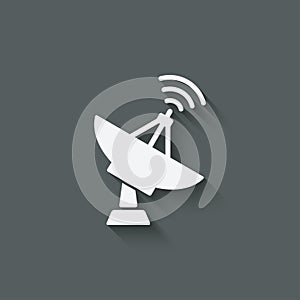 Parabolic antenna symbol