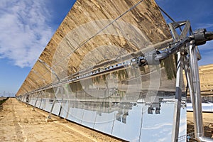 Parabolic Trough Solar Mirror Panels photo