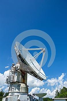 Parabona antenna for receiving radio waves in space at Nobeyama, Nagano Prefecture, Japan.