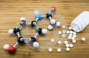 Paracetamol molecular structure