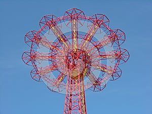 Parachute Drop Tower Closeup