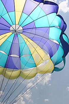 Parachute facing left