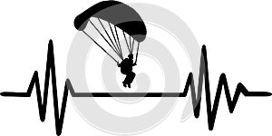 Parachute heartbeat line