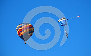Parachute with Hot Air Balloon