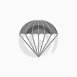 Parachute icon, sport, extreme, parachuting photo