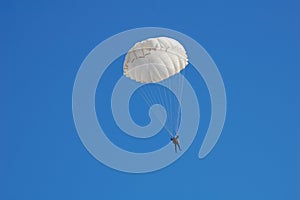 Parachute jumper photo