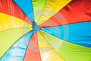A parachute in many colors