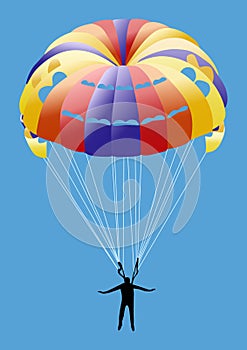 Parachute sport photo