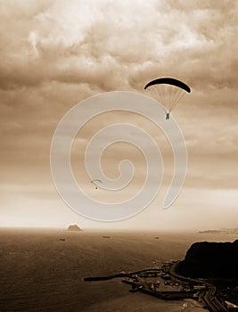 Parachuting photo