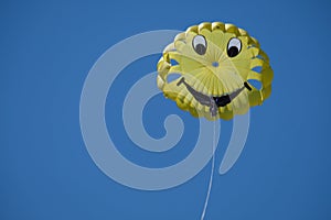 Parachuting a boat at sea in summer summer sea turkey flight parachute entertainment parasailing