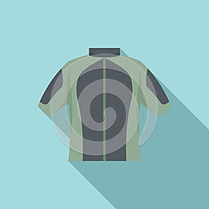 Parachuting clothes icon, flat style