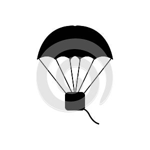 parachuting or paragliding icon, vector illustration symbol design