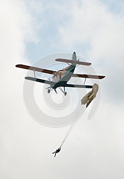 Parachuting or skydiving