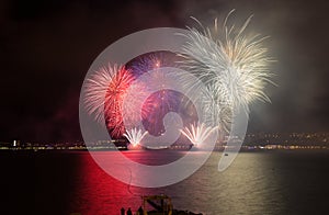 Parade fireworks in Gelendgik, Russia