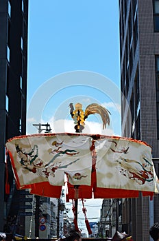 Parade of Gion festival, Kyoto Japan in summer.