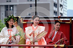 Parade of princesses of Gion Matsuri festival