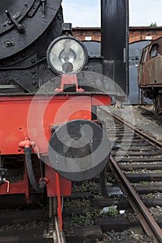 Parade of steam locomotives