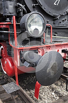 Parade of steam locomotives